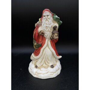 Musical Santa Plays Santa Claus Is Coming to Town 8.5” Tall Vintage